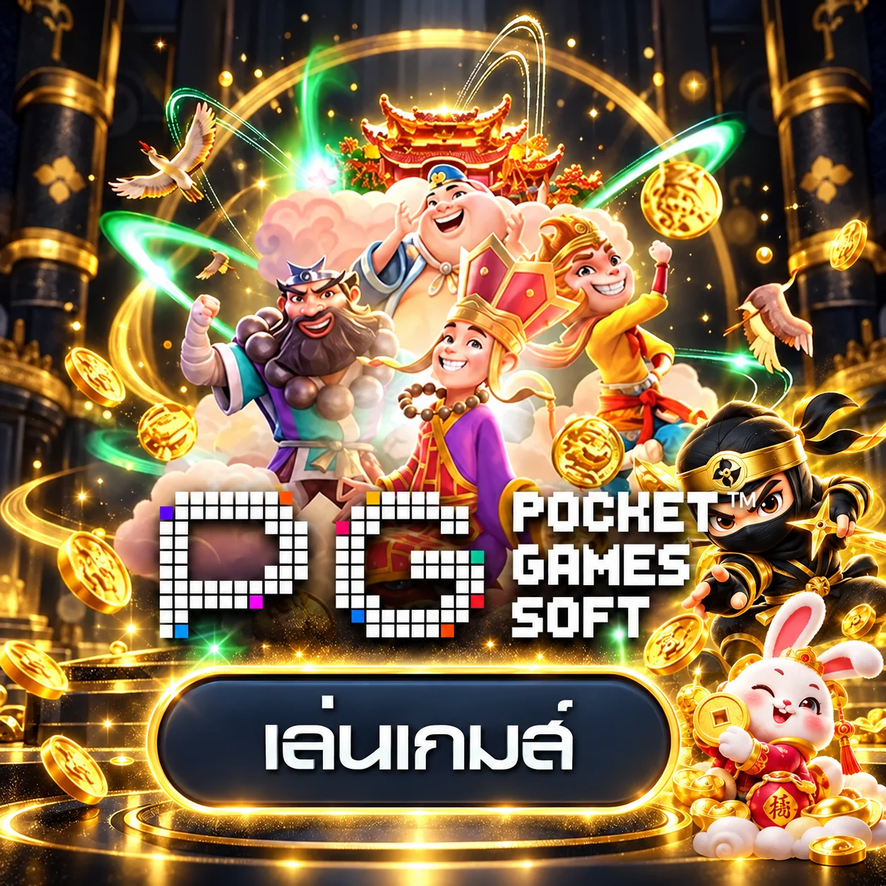 การ์ดทดลองเล่น PG Soft สำหรับ NINJA234
